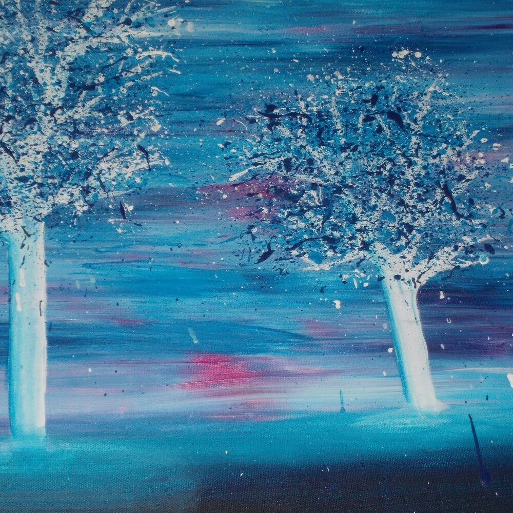 Acrylic "Winter Wonder" painting, 16"x20"